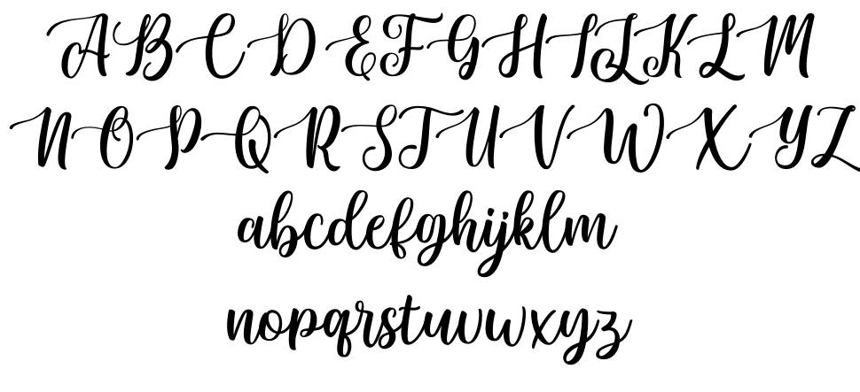 Sunkiss Script font Örnekler