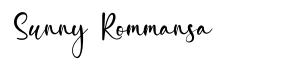Sunny Rommansa schriftart