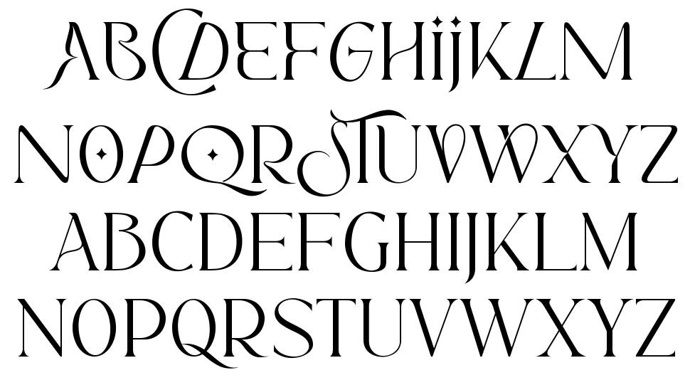 Sunroll font specimens