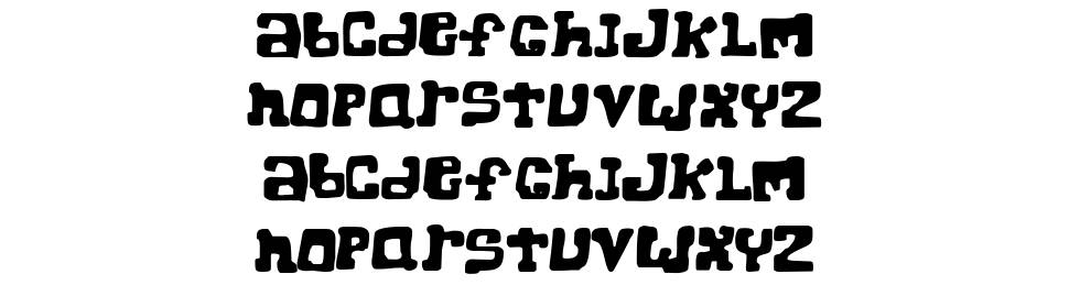 Super Chunk font specimens