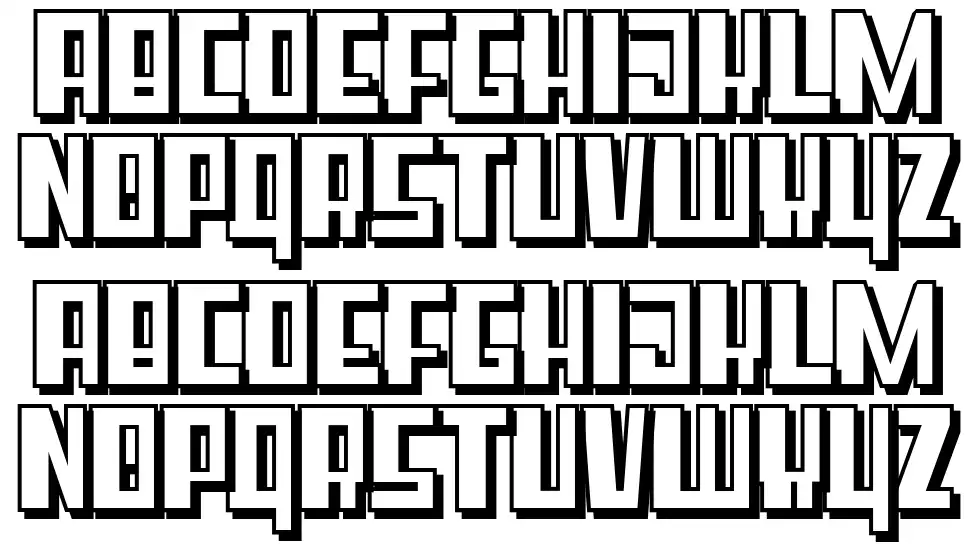Super Cubefont specimens