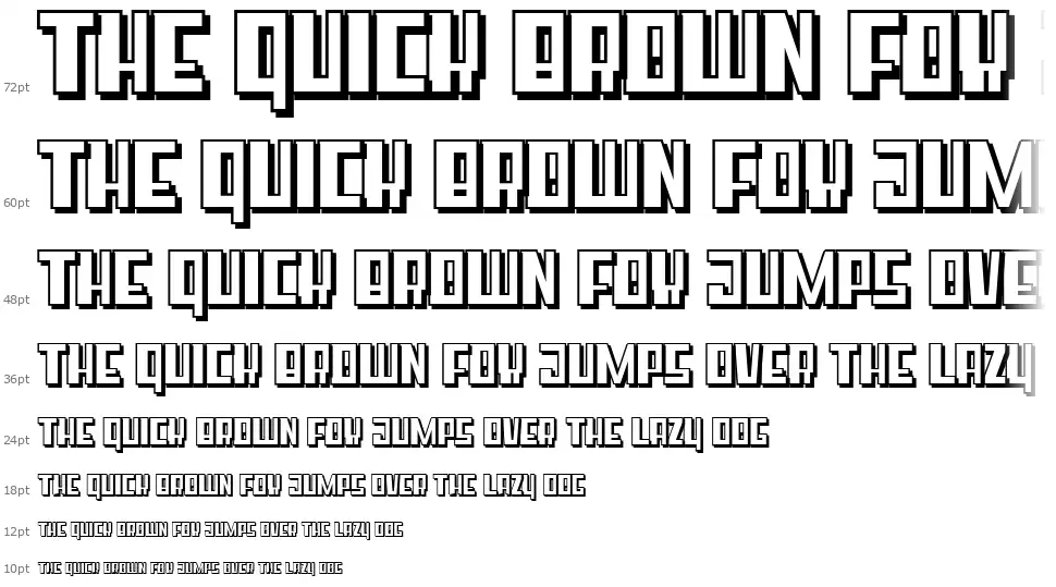 Super Cubefont waterfall