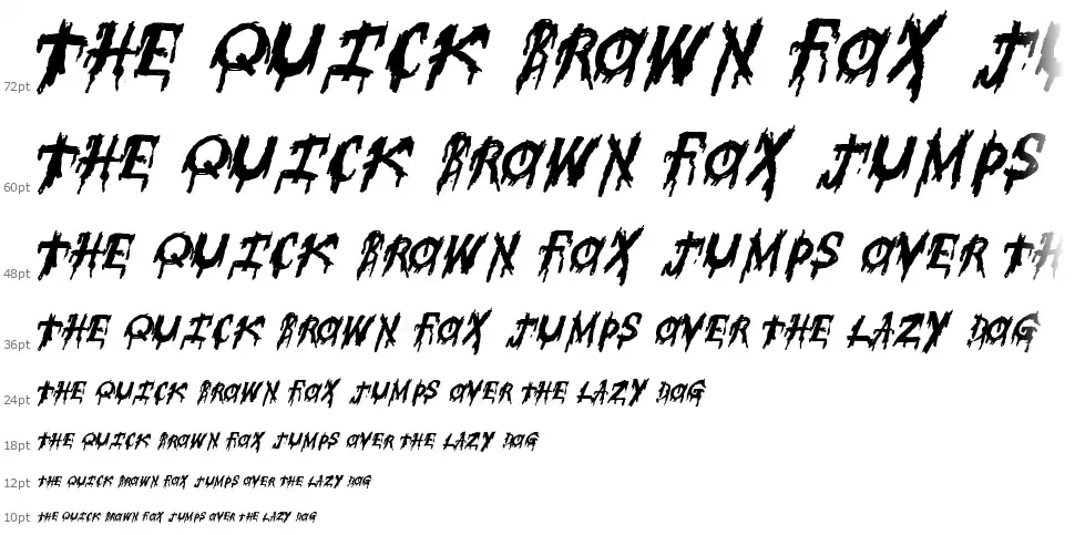 Super Fearfont waterfall