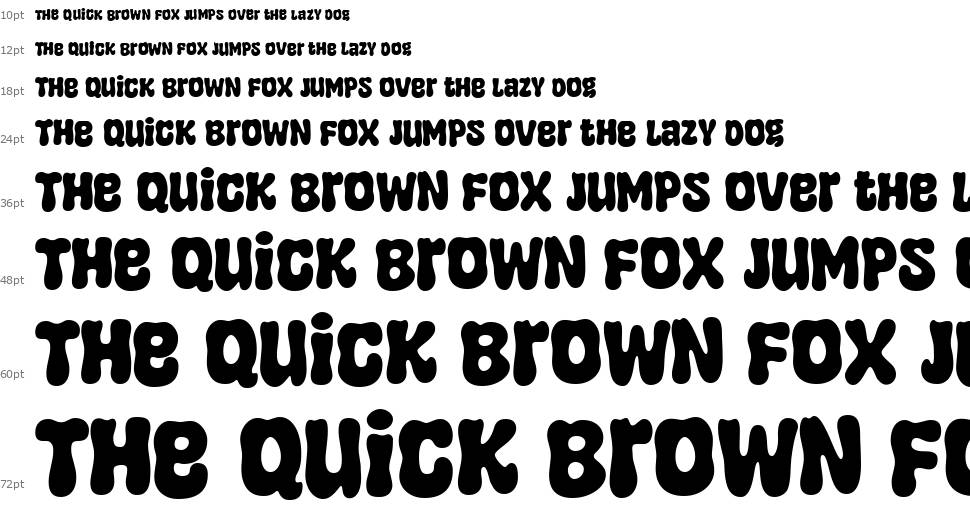Super Fuggy font Waterfall