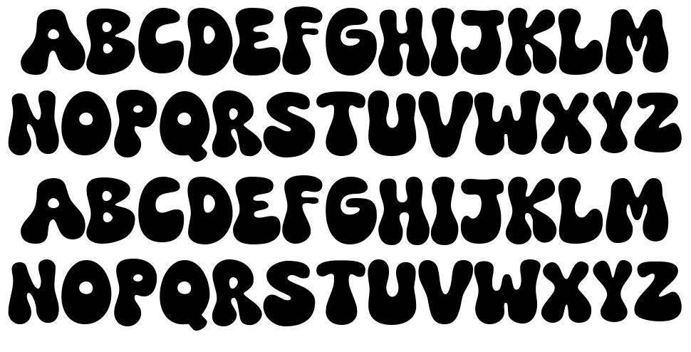 Super Funky font specimens