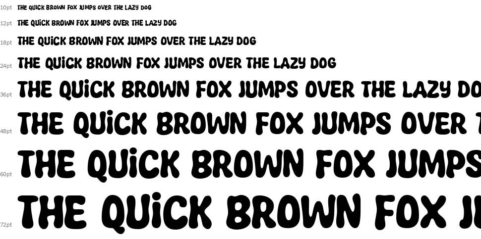 Super Funtime font Waterfall