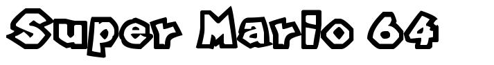 Super Mario 64 font