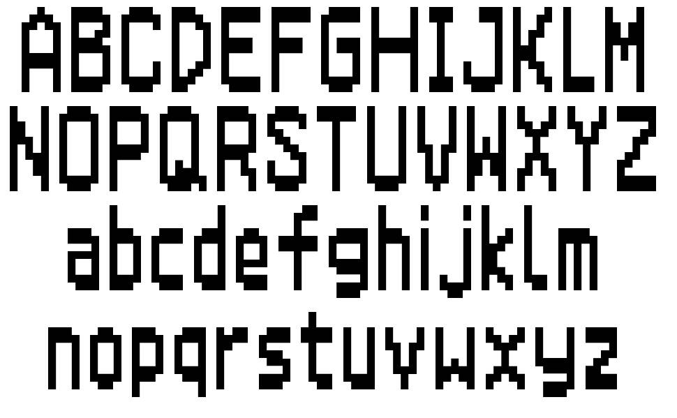 Super Mario 64 DS font specimens