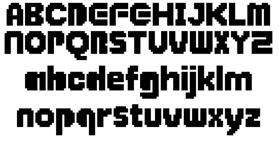 Super Mario 85 字形 标本