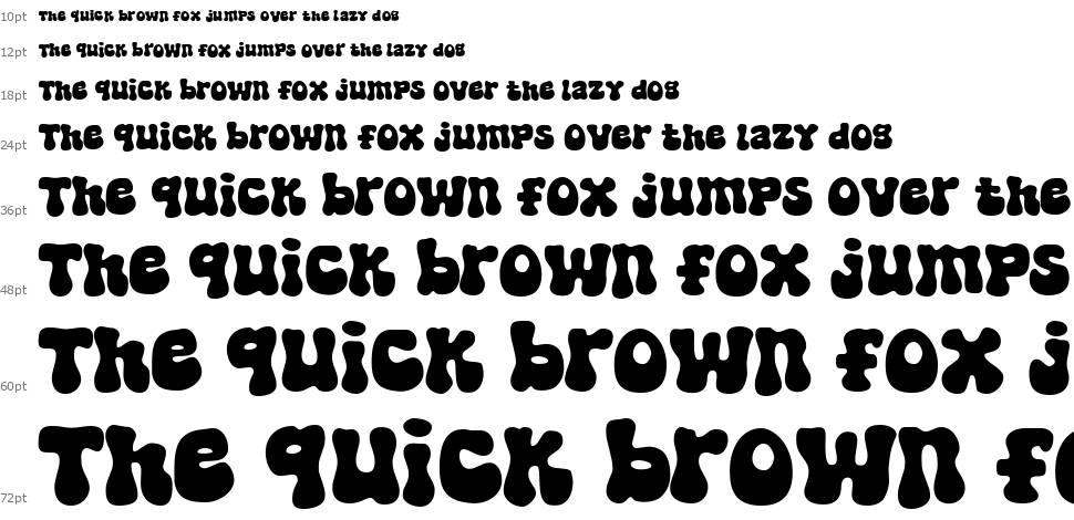 Super Nought font Waterfall