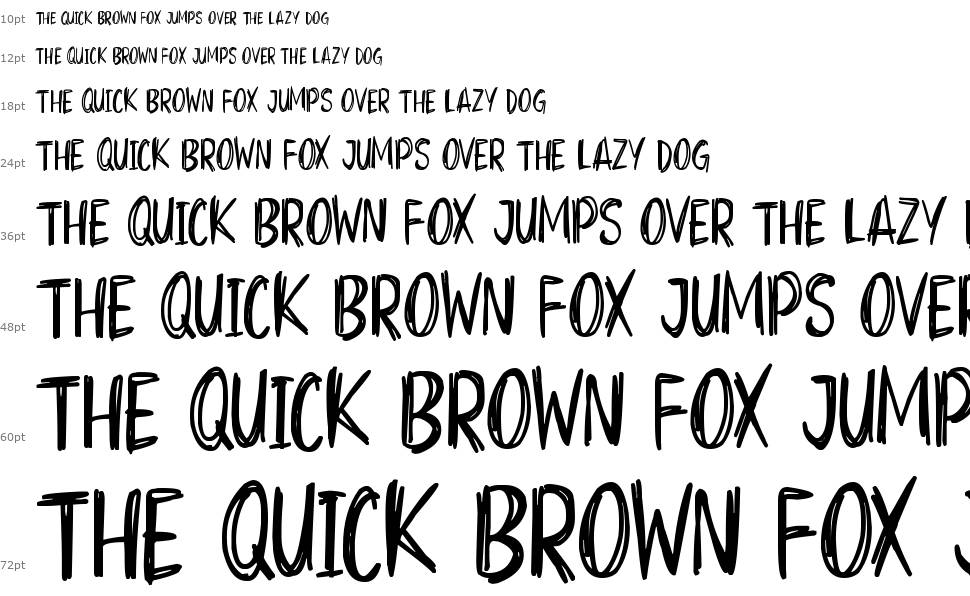 Super scratchy font Waterfall