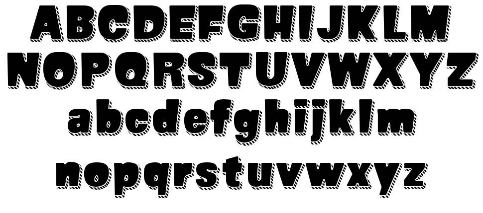 Super Seven font specimens