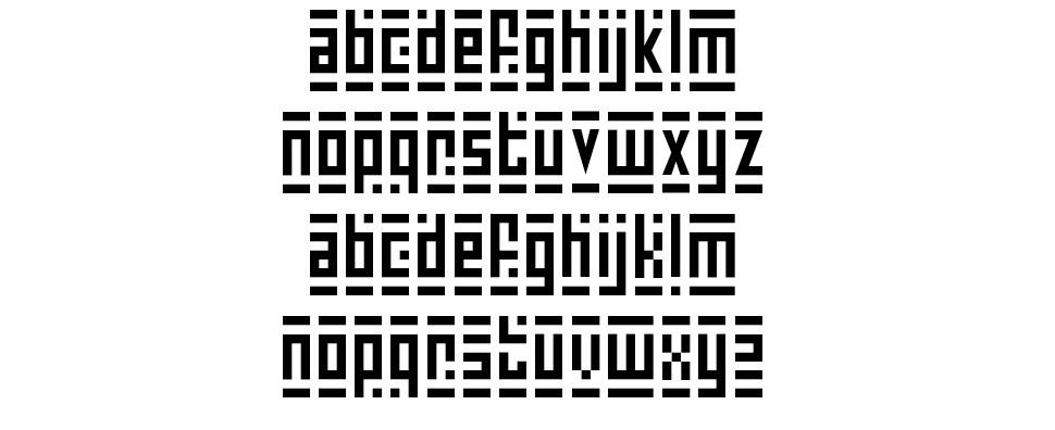 Super Skinny Pixel Bricks font