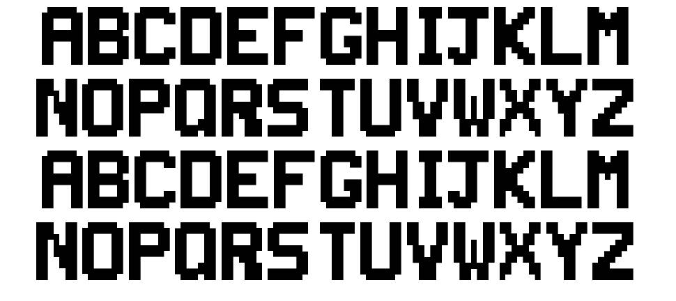 Super Smash TV font specimens