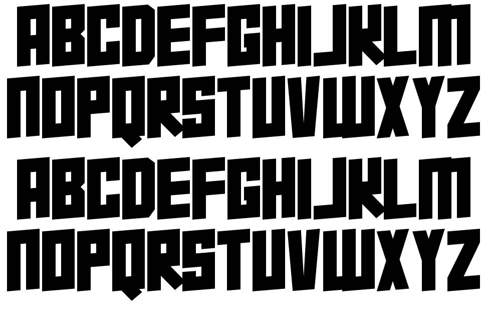 Super Squad font specimens