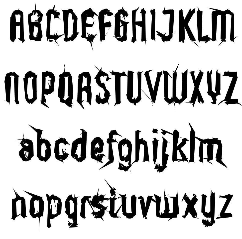 Supercaligrafilisticexpialidoc font Örnekler
