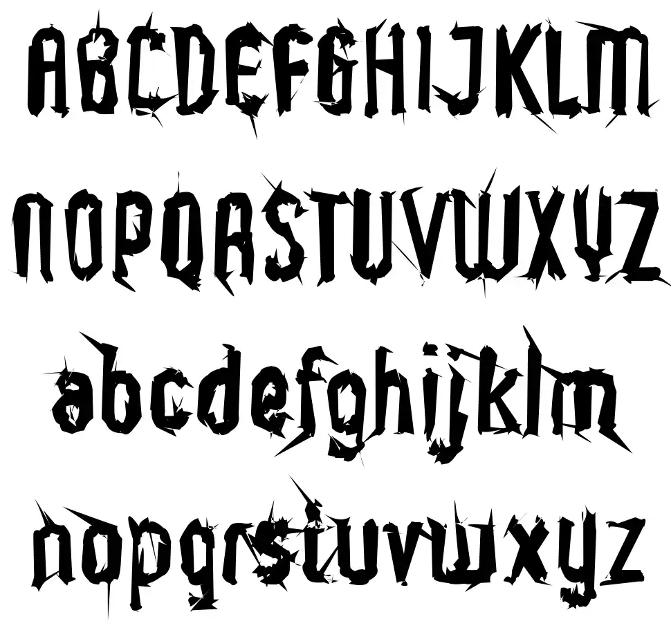 Supercaligrafilisticexpialidoc font specimens