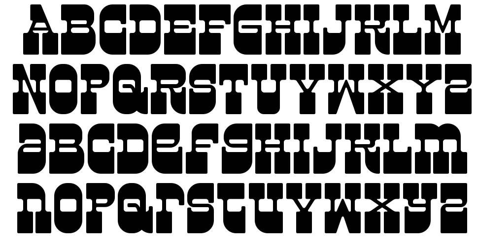 Superfly font specimens