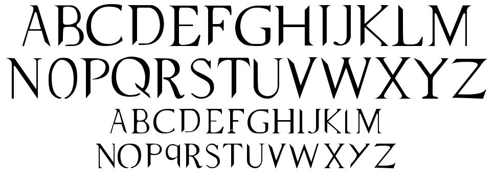 Supernatural Knight font specimens