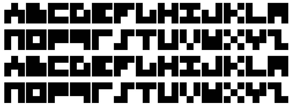 Superpix font Örnekler