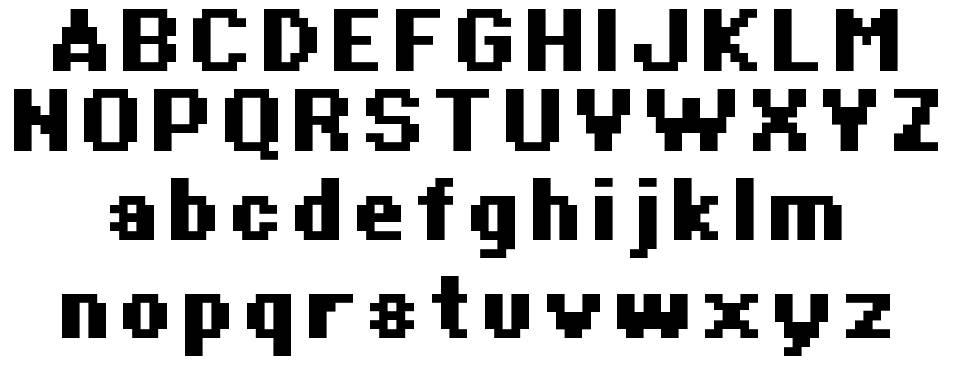 Supertext 字形 标本