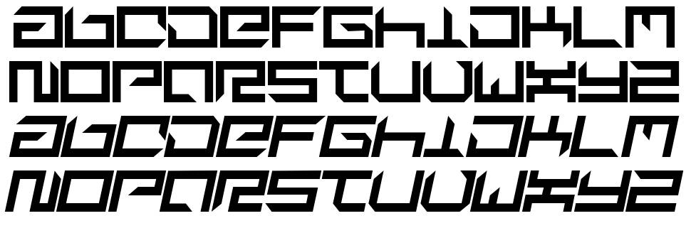Suplex font specimens