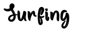 Surfing font