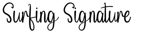 Surfing Signature font