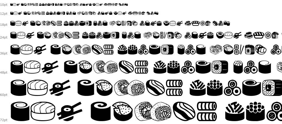 Sushi Sushi font Şelale