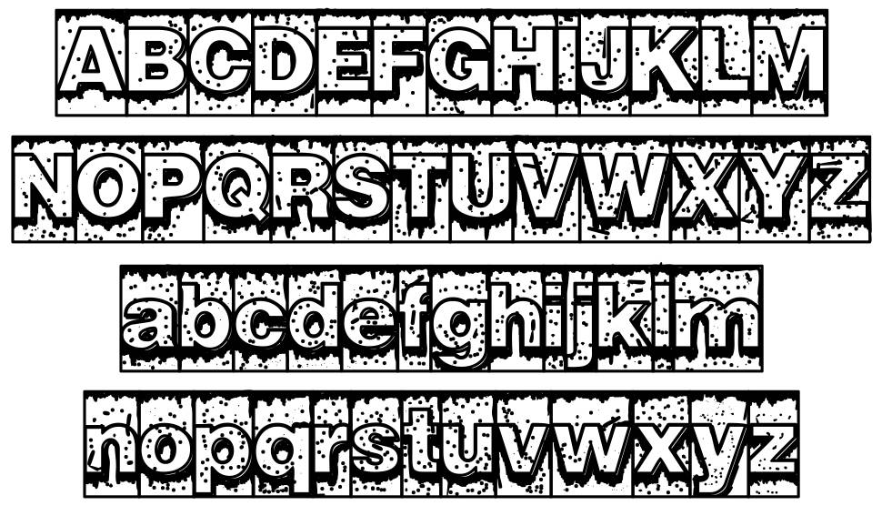 Swamp Type písmo Exempláře