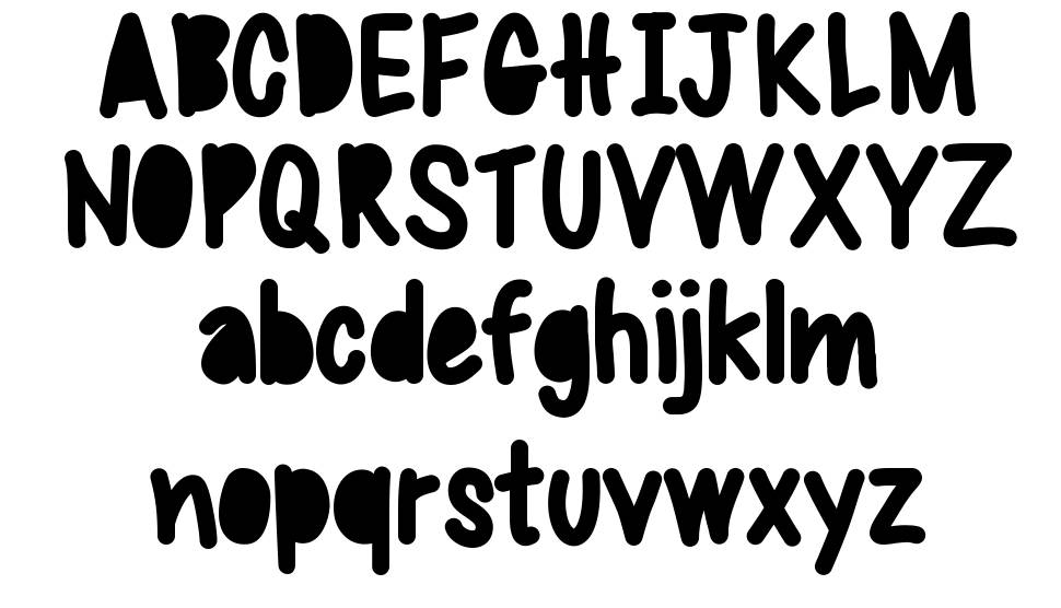 Sweet Bubble font Örnekler