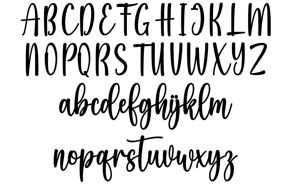 Sweet Bunny font Örnekler