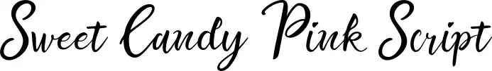 Sweet Candy Pink Script font by Mindtype Co. | FontRiver