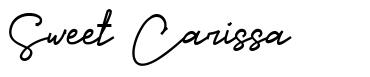 Sweet Carissa шрифт