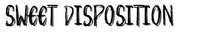 Sweet Disposition font