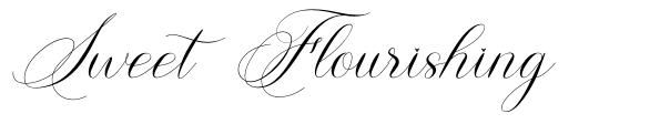 Sweet Flourishing font