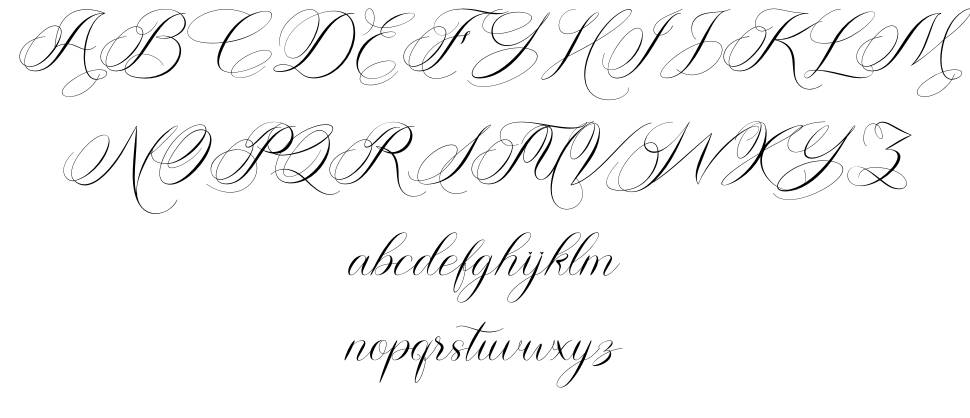 Sweet Flourishing font Örnekler