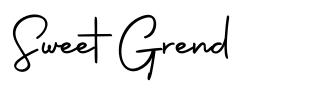 Sweet Grend font