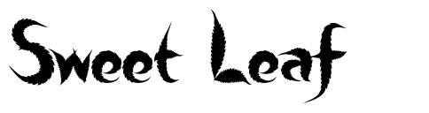 Sweet Leaf písmo