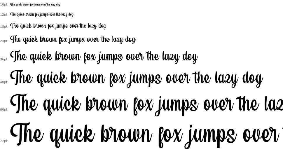 Sweet Lullaby font Waterfall