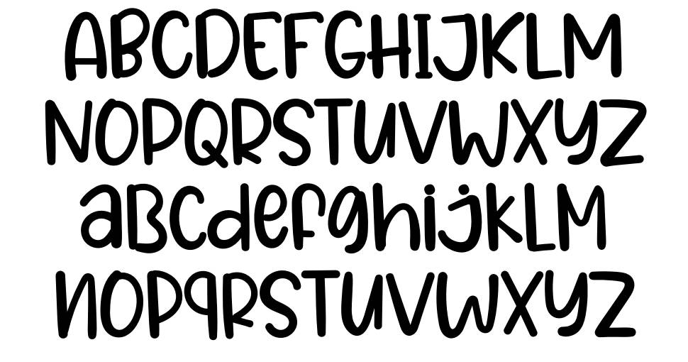 Sweet Rainbow font specimens