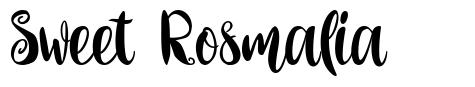 Sweet Rosmalia font