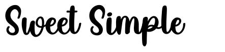Sweet Simple font