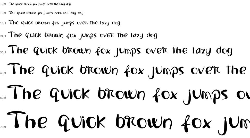 Sweet Snazzy font Waterfall