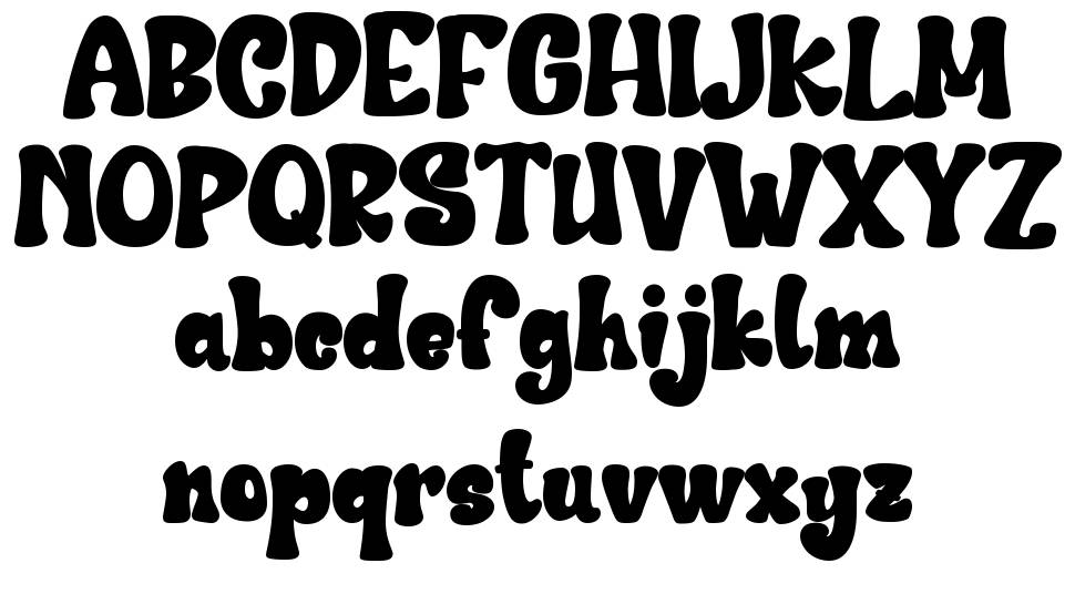 Sweet Spooky font Örnekler