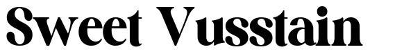 Sweet Vusstain шрифт