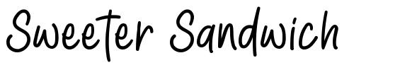 Sweeter Sandwich font