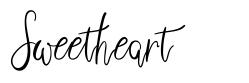 Sweetheart шрифт