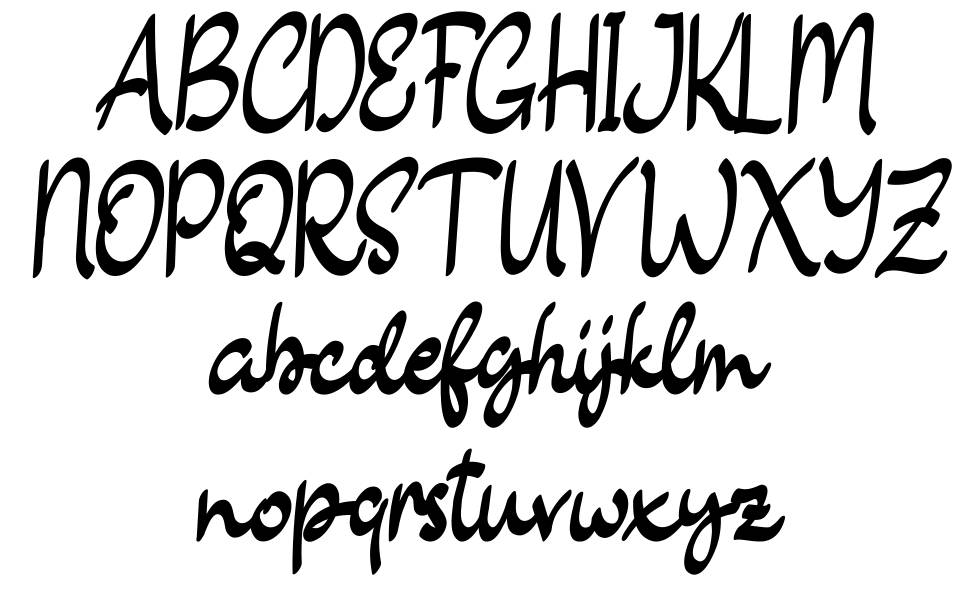 Sweetlilly font Örnekler