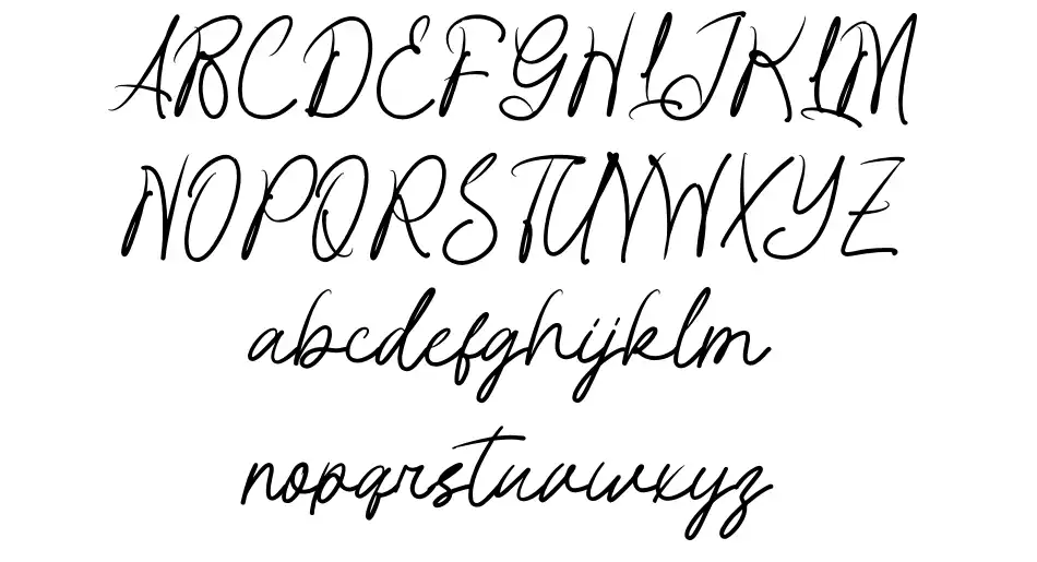 SweetRomance Specimen SweetRomancefont specimens